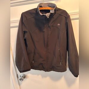 SNOZU Fleece Lined Lightweight Jacket/Coat—Large Black